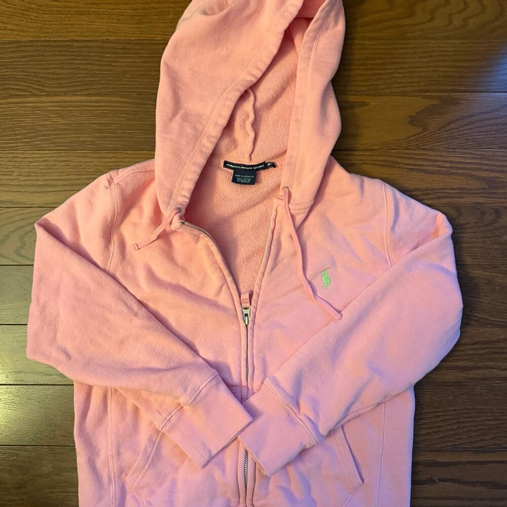 Ralph Lauren Sport Women’s Pink Full Zip Jacket Size Medium